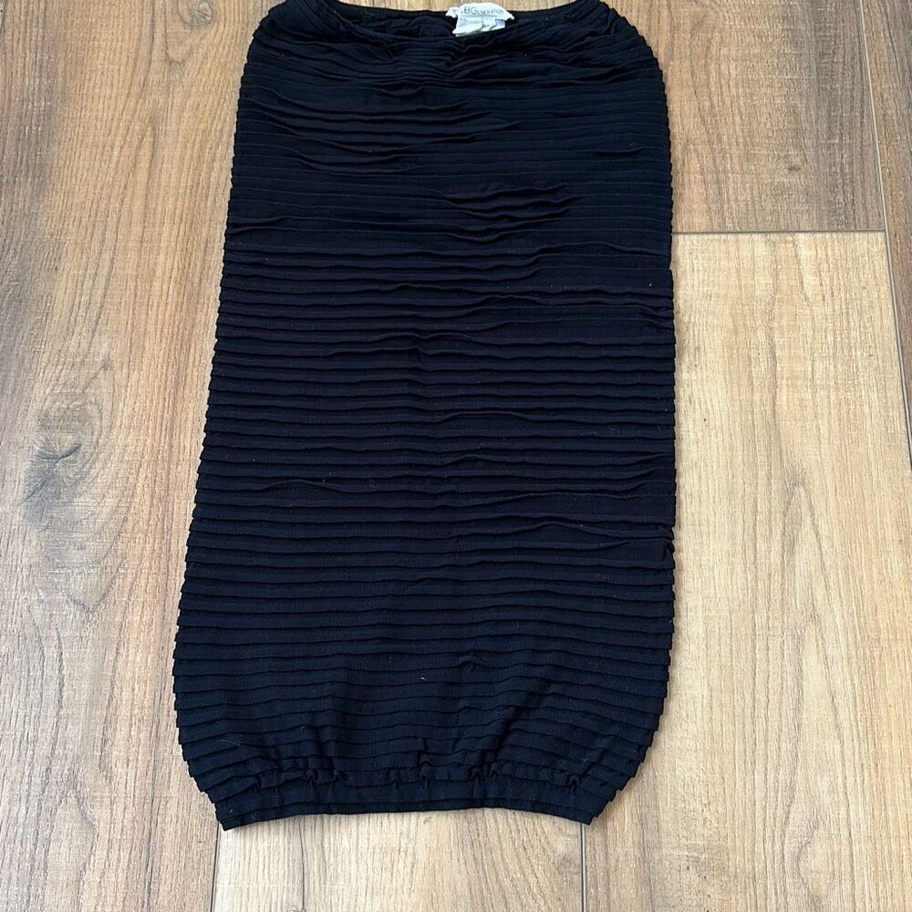 BCBGeneration Midi Skirt Womens Small Black Stretchy Bodycon Pencil